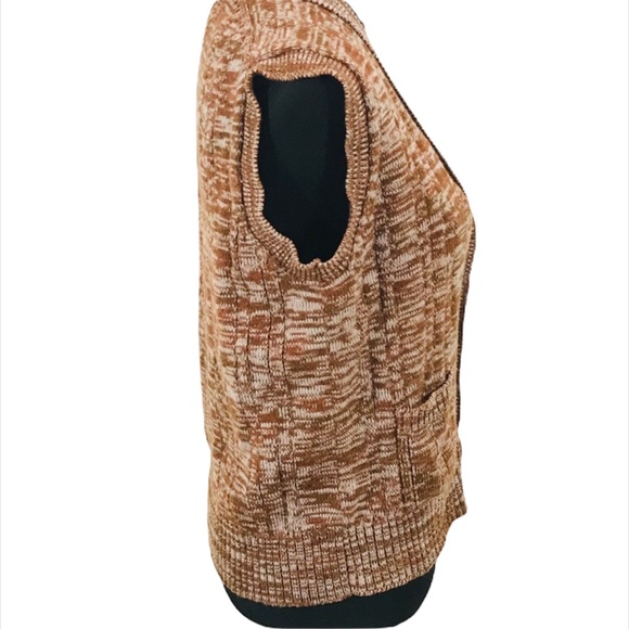 Silverman’s Knit Sweater Vest, Brown, Gray, Small - Picture 4 of 6